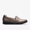 Ellowyn Penny Bronze Metallic slip-ons for kvinner