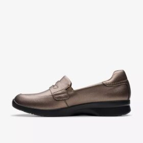 Ellowyn Penny Bronze Metallic slip-ons for kvinner