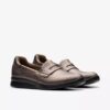 Ellowyn Penny Bronze Metallic slip-ons for kvinner
