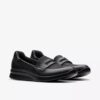 Ellowyn Penny slip-on-sko i svart skinn for kvinner