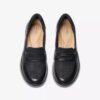 Ellowyn Penny slip-on-sko i svart skinn for kvinner