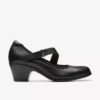 Emily 2 Mabel Mary Janes i svart skinn for damer
