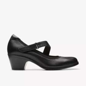 Emily 2 Mabel Mary Janes i svart skinn for damer