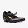 Emily 2 Mabel Mary Janes i svart skinn for damer