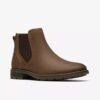 Emmet Easy Cola-Chelsea boots i semsket skinn for menn