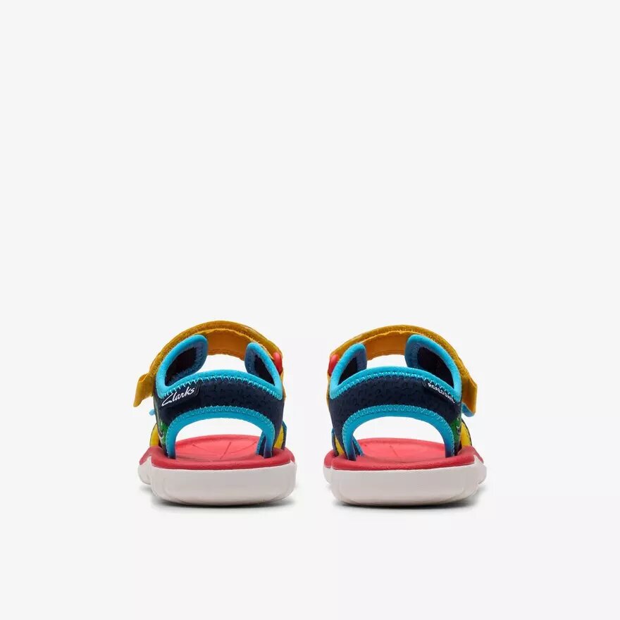 Flate sandaler for barn «Surfing Ace» med marineblått mønster Flate sandaler for barn «Surfing Ace» med marineblått mønster