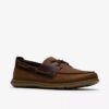 Flexway 2Eye seilersko for menn i brun nubuck