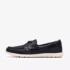 Flexway 2Eye seilersko for menn i marineblå nubuck