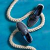 Flexway 2Eye seilersko for menn i marineblå nubuck