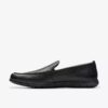 Flexway Step-Loafers i svart skinn for menn