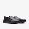 Flexway Step-Loafers i svart skinn for menn