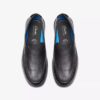 Flexway Step-Loafers i svart skinn for menn