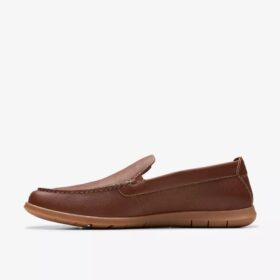 Flexway Step – lysebrune loafers i skinn for menn