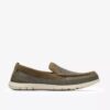 Flexway Step Olive strikkede Slip-ons for menn