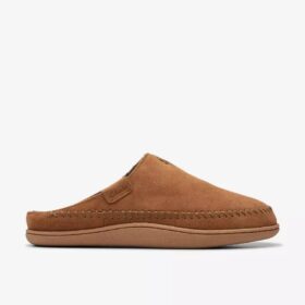 Frien Wall Tan slip-on-tøfler for menn