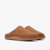 Frien Wall Tan slip-on-tøfler for menn