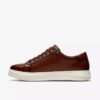 Goswell Tie-sneakers i tanfarget skinn for menn