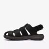 Guideview Cove svart skinnsandale for menn