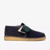 Herre Desert Trek Navy Suede Desert Trek