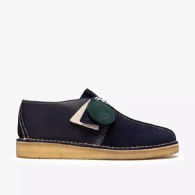 Herre Desert Trek Navy Suede Desert Trek