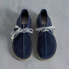 Herre Desert Trek Navy Suede Desert Trek