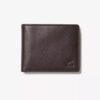 Herreklassisk Pebble Slimfold-lommebok, brun, USA