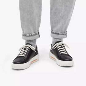 Hollyhock Walk-sneakers i svart skinn for kvinner