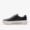 Hollyhock Walk-sneakers i svart skinn for kvinner