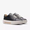 Hollyhock Walk-sneakers i svart skinn for kvinner