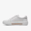 Hollyrose Zip hvite skinnsneakers for kvinner