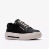 Hollyrose Zip-sneakers i svart skinn for kvinner