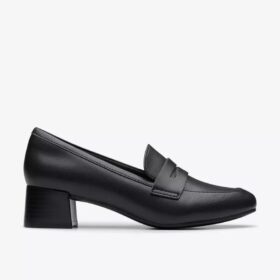 Iridessa Sky Loafers i svart skinn for damer