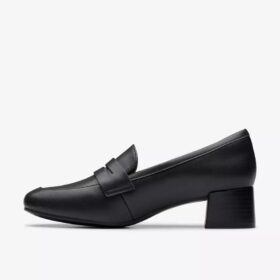 Iridessa Sky Loafers i svart skinn for damer