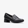 Iridessa Sky Loafers i svart skinn for damer