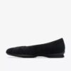 Jazmynn Gem – svarte Slip-ons i semsket skinn for damer