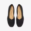 Jazmynn Gem – svarte Slip-ons i semsket skinn for damer