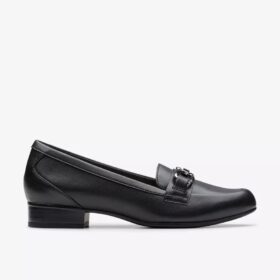 Juliet Echo-Loafers i svart skinn for damer