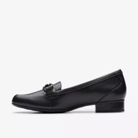 Juliet Echo-Loafers i svart skinn for damer