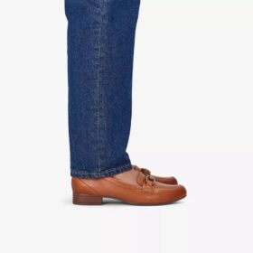 Juliet Echo-Loafers i tan-farget skinn for damer