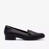 Juliet Mia slip-ons i svart skinn for damer