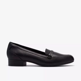 Juliet Mia slip-ons i svart skinn for damer