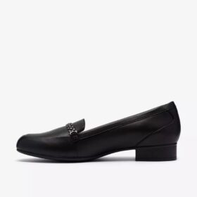Juliet Mia slip-ons i svart skinn for damer
