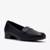Juliet Mia slip-ons i svart skinn for damer