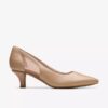 Kepley Cora-pumps i varm beige skinn for kvinner