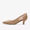 Kepley Cora-pumps i varm beige skinn for kvinner