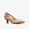 Kepley Cora-pumps i varm beige skinn for kvinner
