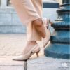 Kepley Lane beige skinnpumps for damer