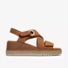 Kidiki Sun Tan nubuck-kilehæler for damer
