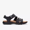 Kitly Ave flate sandaler i svart skinn for damer