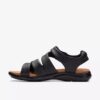 Kitly Ave flate sandaler i svart skinn for damer